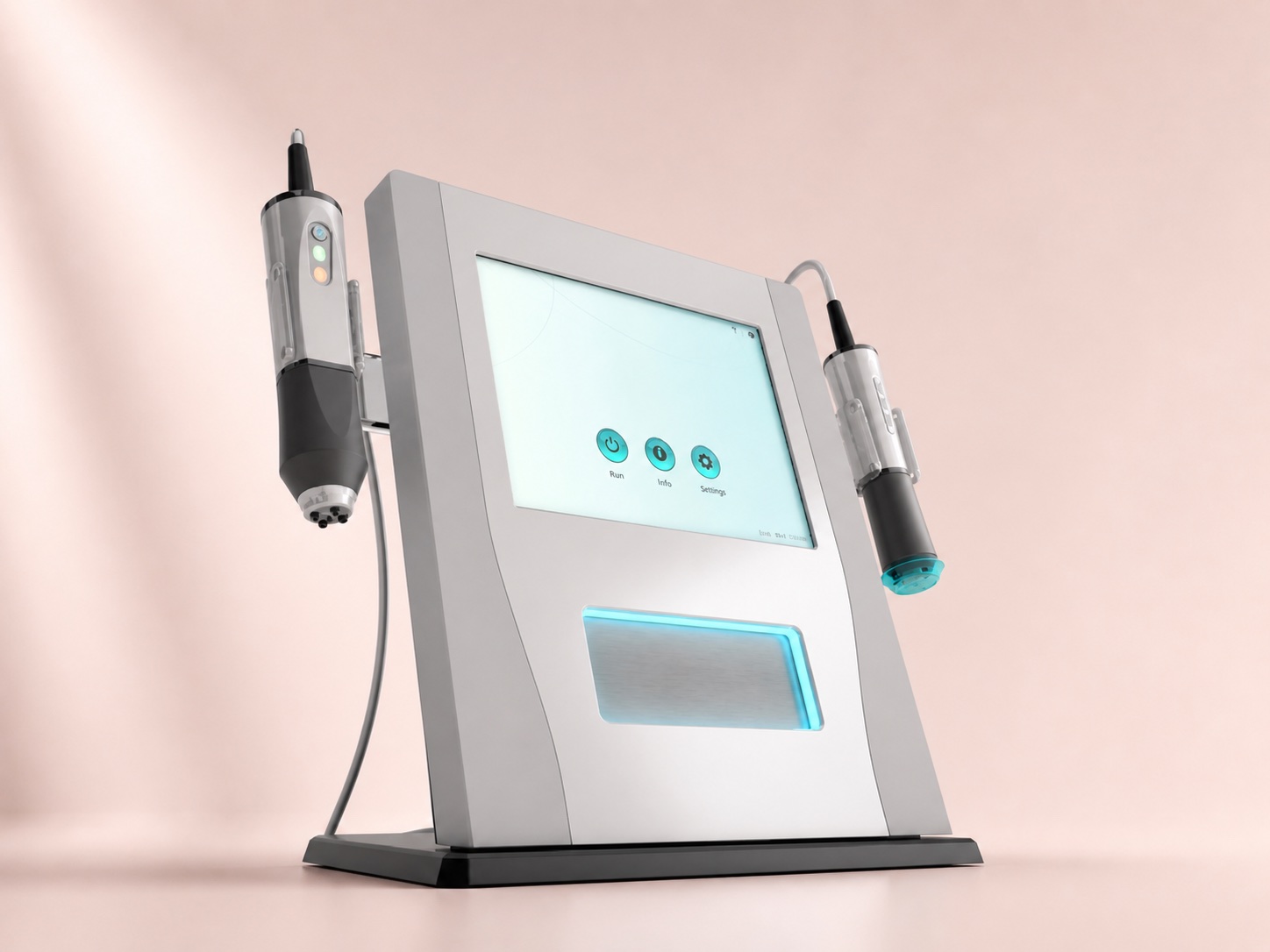 OxyGeneo 3-in-1 facial treatment system with two handpieces